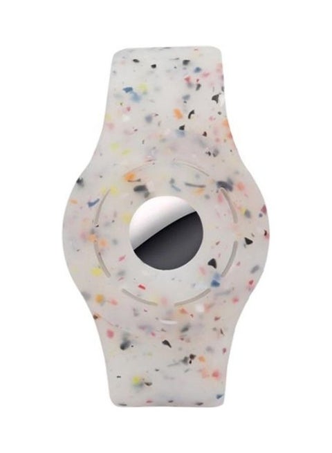 Shockproof Anti-Scratch Protective Silicone Bracelet Strap Case Cover For Apple AirTag Multicolour