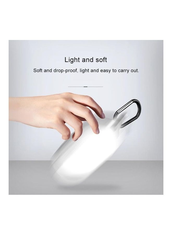 بي جي إم حافظة تخزين واقية مضادة للسقوط من السيليكون لسماعات سامسونج جالاكسي بادز أحمر/ أبيض - Image 4