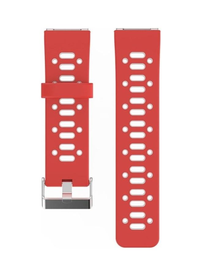 BGM Silicone Replacement Band For Fitbit Blaze Red/White - Image 1
