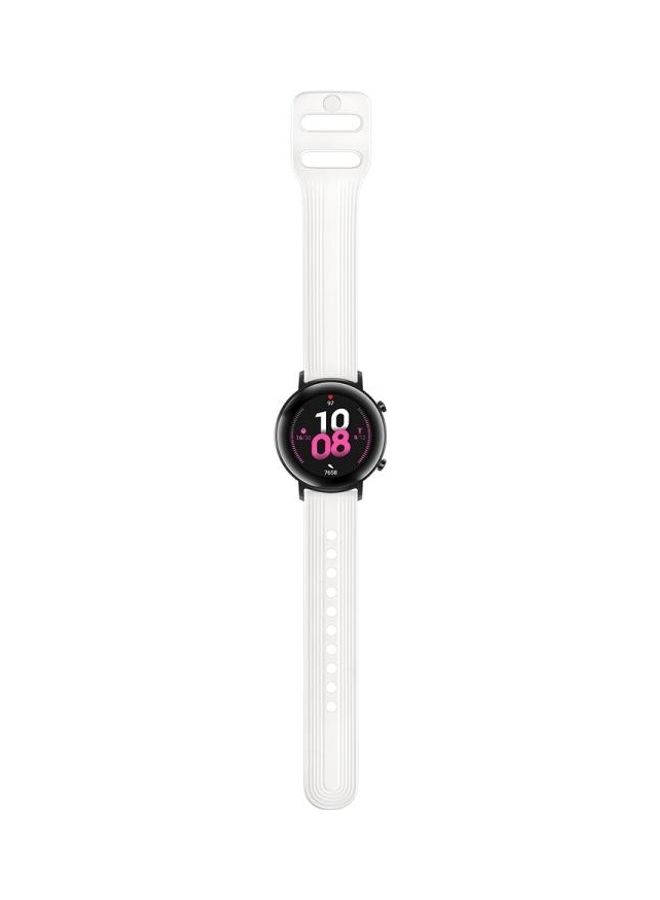 BGM Silicone Replacement Strap For Huawei Watch GT2 42mm/Galaxy Watch Active 2/Huami GTS/GTR 42mm White - Image 4
