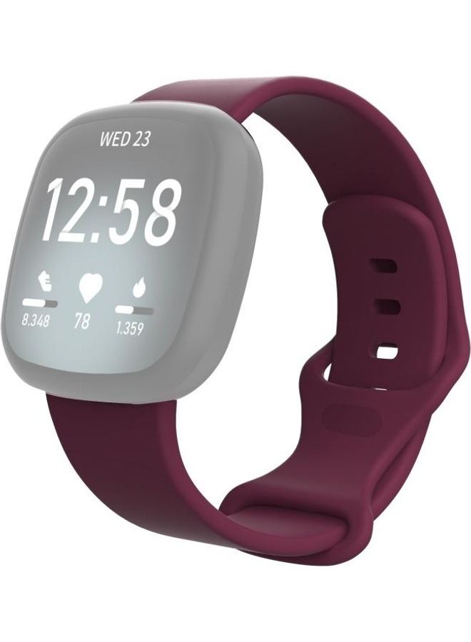BGM Silicone Replacement Strap For Fitbit Versa 3 / Sense Purple - Image 1