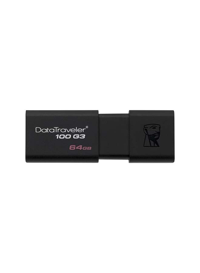 كينغستون - فلاش ديسك داتاترافيلر 100 جي 3 بوصلة USB 3.0 وسعة 64 جيجابايت (سرعة قراءة 100 ميجابايت في الثانية) 64 GB - Image 1