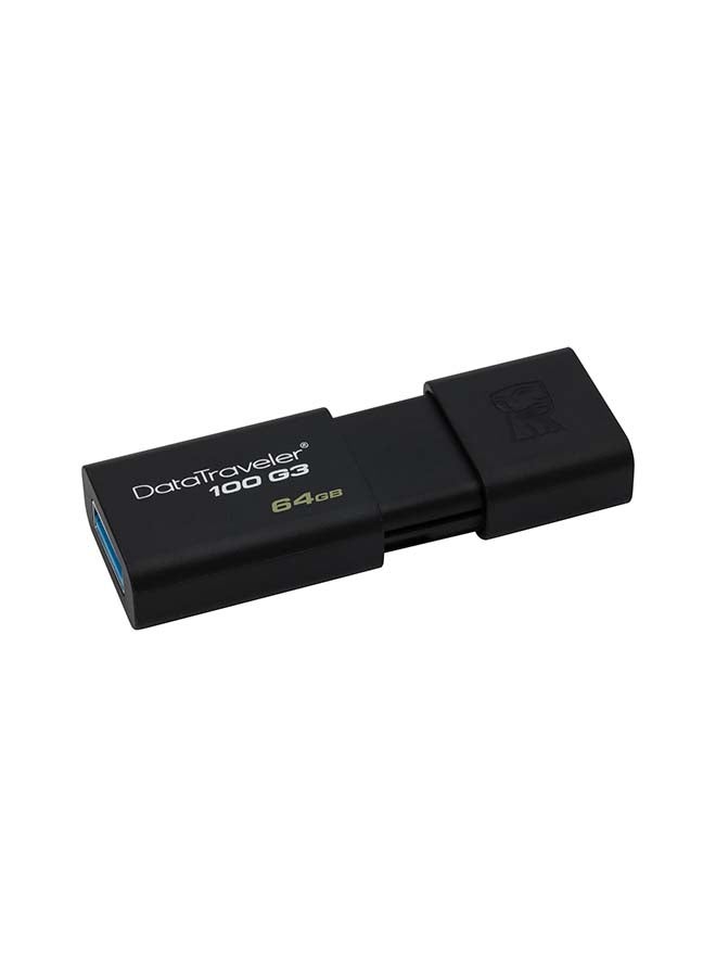 كينغستون - فلاش ديسك داتاترافيلر 100 جي 3 بوصلة USB 3.0 وسعة 64 جيجابايت (سرعة قراءة 100 ميجابايت في الثانية) 64 GB - Image 1