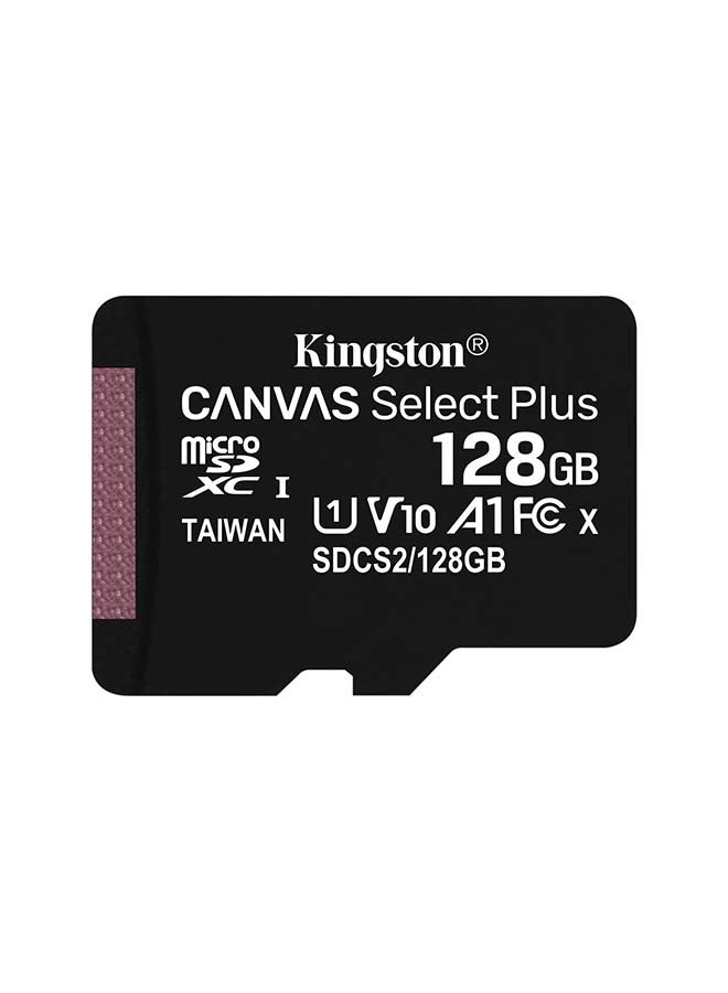 Kingston - micSDXC Canvas Select Plus 100R A1 C10 Single Pack w/o ADP 128 GB - Image 1
