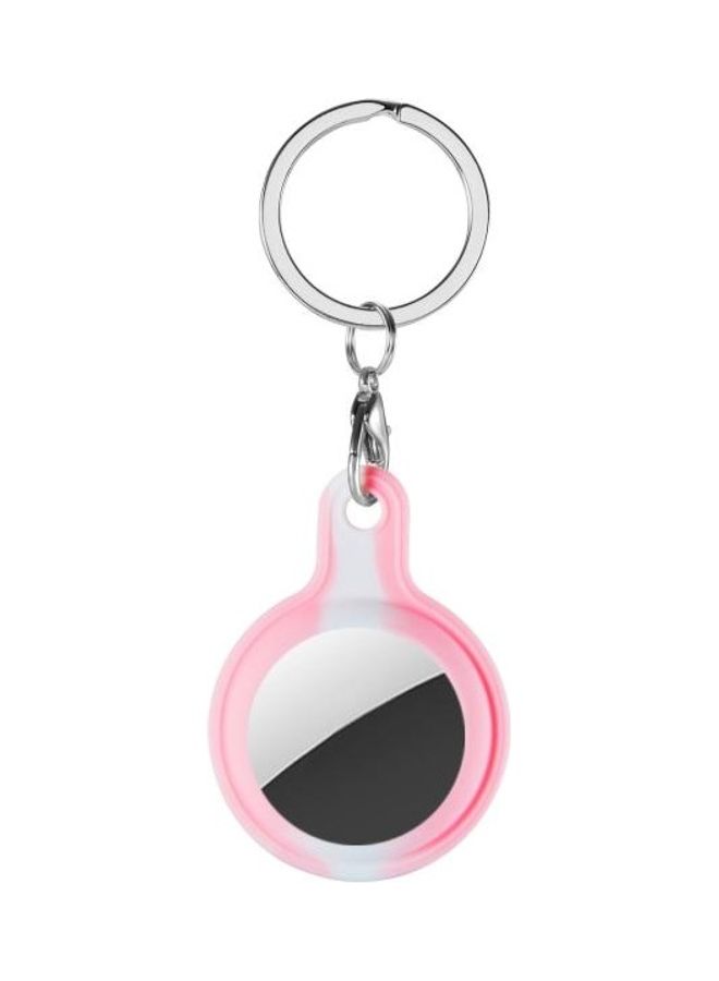 BGM - Anti-Scratch Shockproof Silicone Case With Keychain For Apple AirTag Pink - Image 1