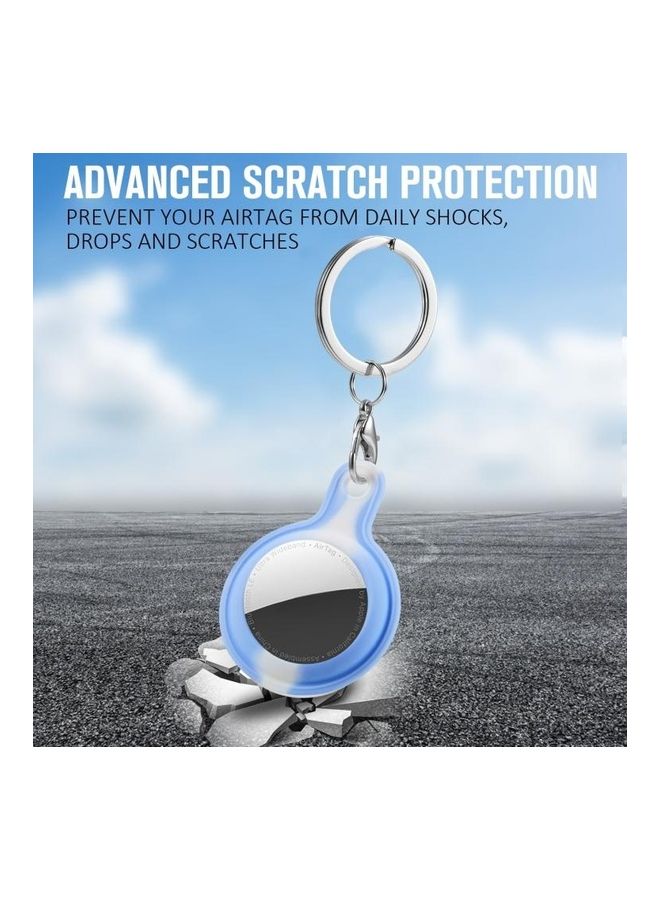 BGM - Anti-Scratch Shockproof Silicone Case With Keychain For Apple AirTag Pink - Image 1
