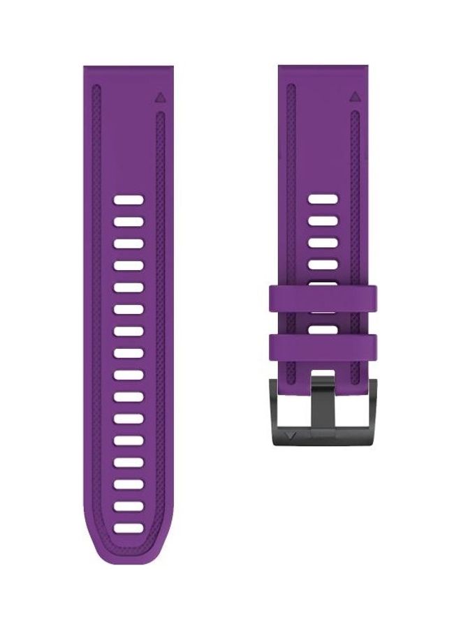 BGM Quick Release Silicone Strap For Garmin Fenix 6S Purple