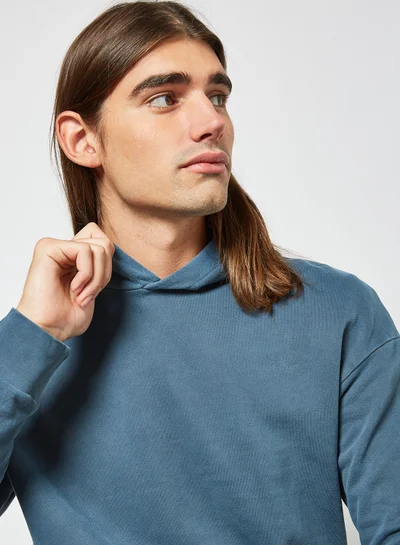 JACK & JONES Long Sleeve Hoodie Dark Blue