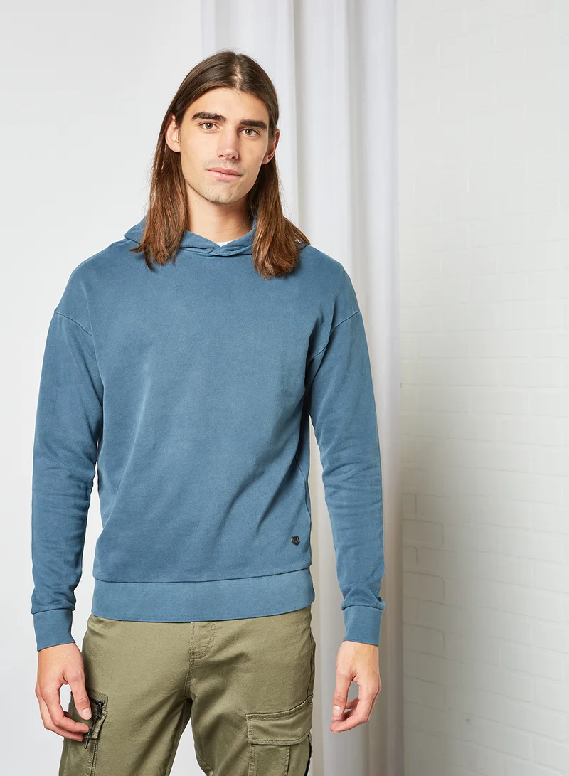 JACK & JONES Long Sleeve Hoodie Dark Blue