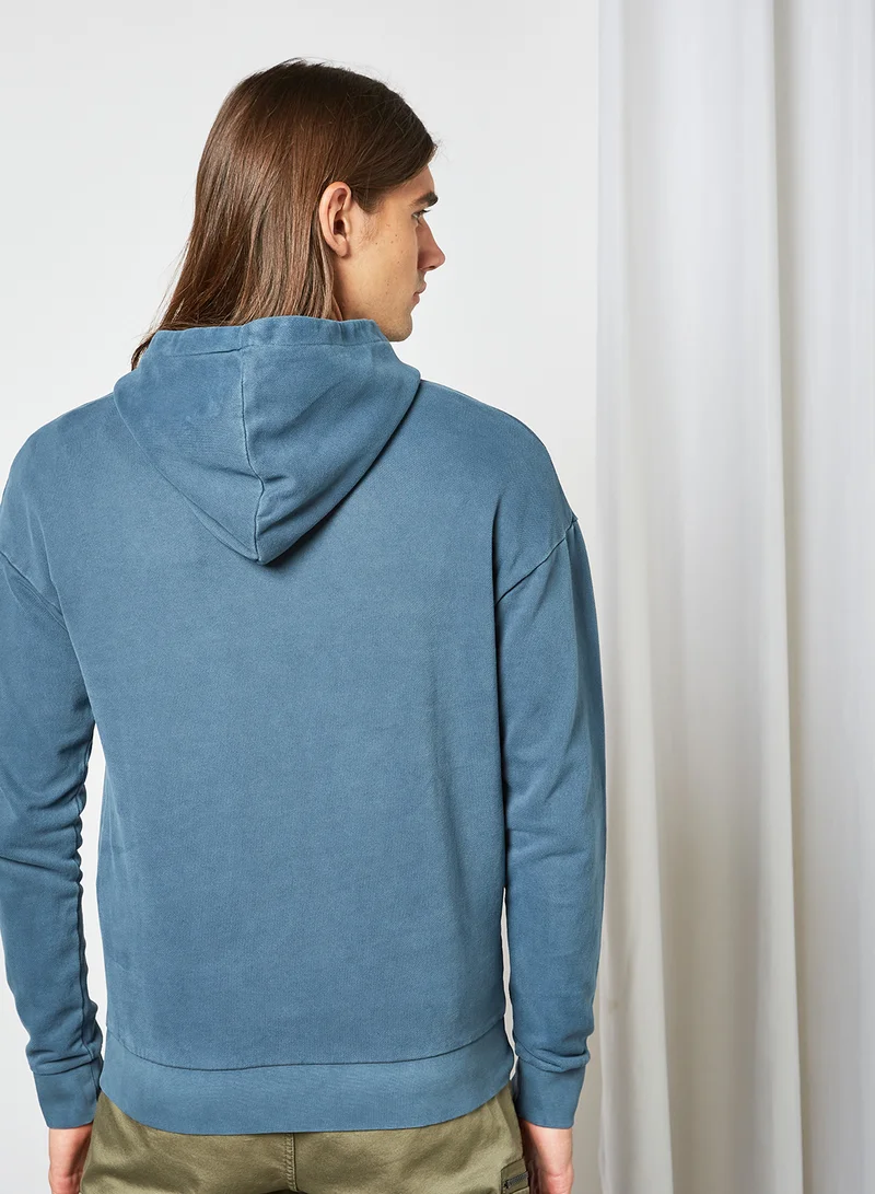 JACK & JONES Long Sleeve Hoodie Dark Blue
