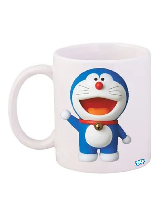 ZAP Doraemon Printed Coffee Mug White/Blue/Orange