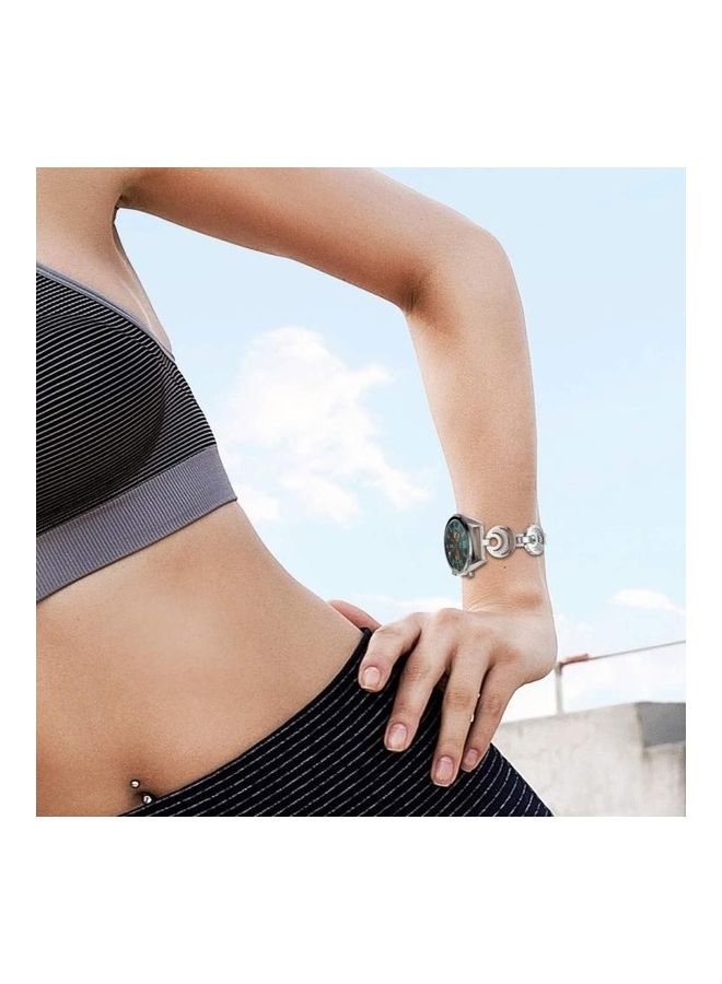 BGM Sun Moon Star Aluminum Alloy Watch Strap For Huawei GT 2e/GT 2 46mm Silver - Image 4