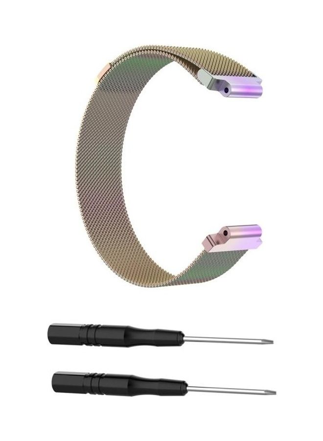 BGM - Replacement Milanese Wrist Strap For Garmin Forerunner 235 Gold - Image 1
