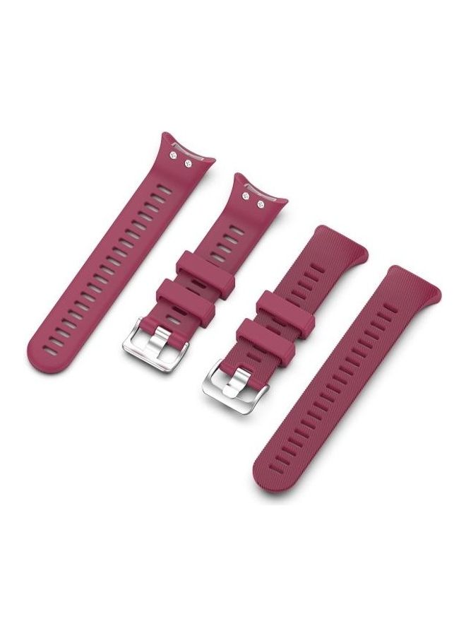 BGM Silicone Strap Watchband For Garmin Forerunner 45 And 45S Red - Image 2