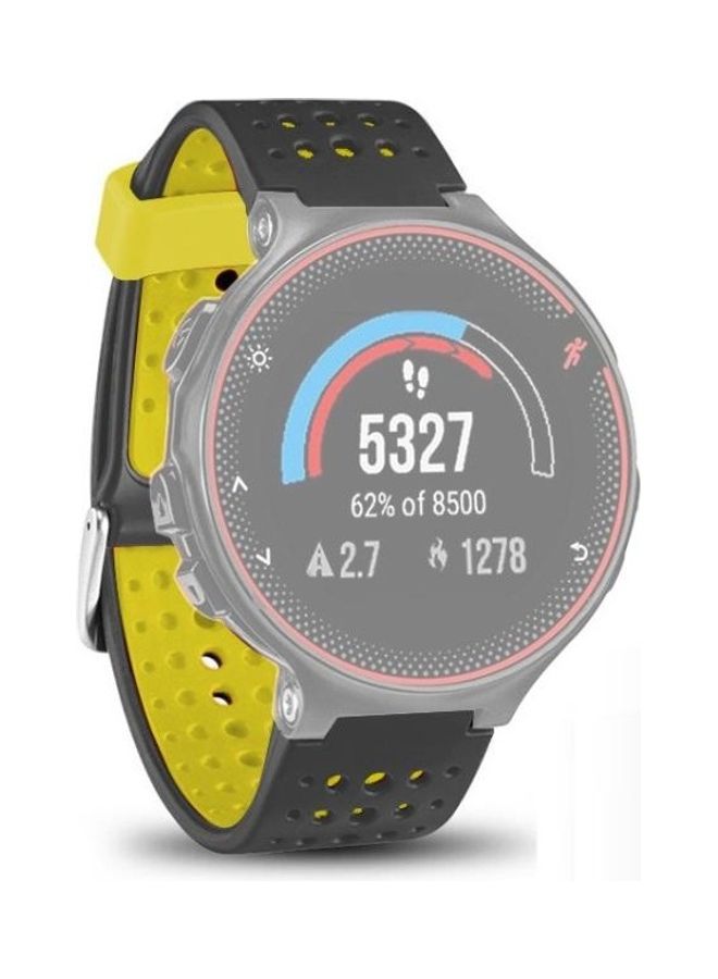 BGM Replacement Band For Garmin Forerunner 235 Black/Yellow - Image 1