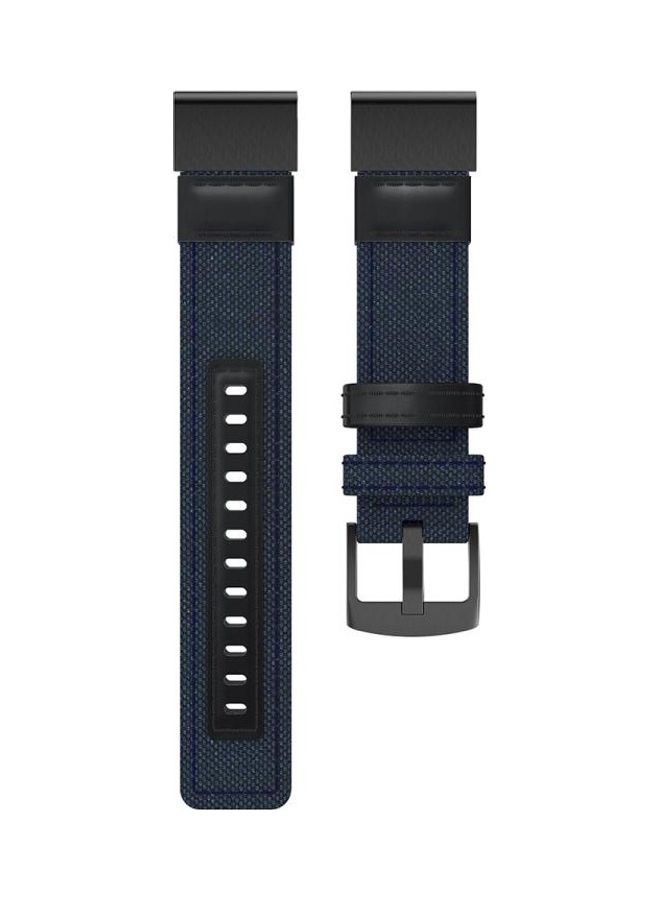 BGM Replacement Watch Band For Garmin Fenix 5x Plus/Fenix3 Blue/Black - Image 4