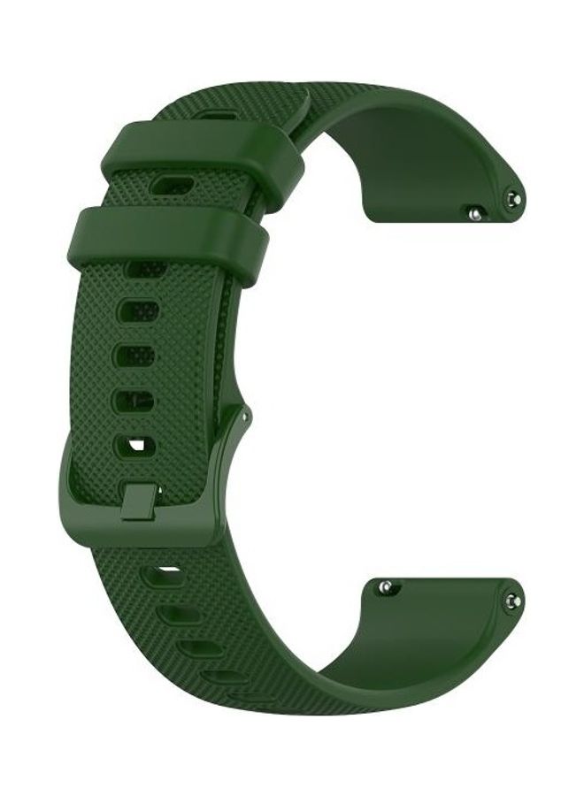 BGM Replacement Watch Band For Garmin Vivoactive 4S Army Green - Image 2