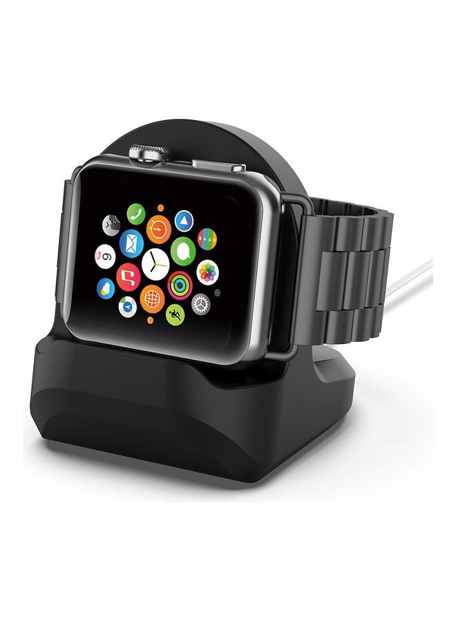 Silica Base Compatible With Apple Watch Holder Black - Image 2