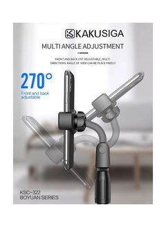 KAKUSIGA 360°  Adjustable Rotation Universal Holder Mobile Phone Live  Desktop Stand Holder Black  - Image 2