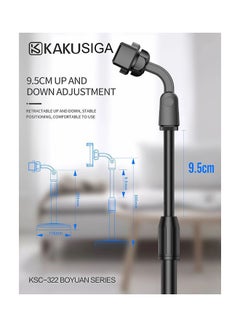 KAKUSIGA 360°  Adjustable Rotation Universal Holder Mobile Phone Live  Desktop Stand Holder Black  - Image 3
