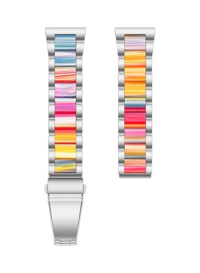 BGM Universal Three-Beads Stainless Steel And Resin Replacement Strap Watchband For Garmin Venu/Vivoactive 3 Music 20mm Multicolour - Image 2