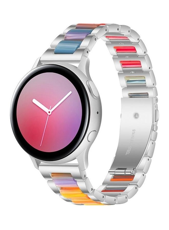 BGM Universal Three-Beads Stainless Steel And Resin Replacement Strap Watchband For Garmin Venu/Vivoactive 3 Music 20mm Multicolour - Image 3