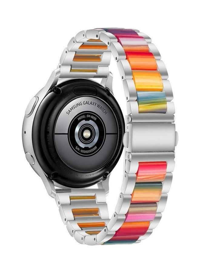 BGM Universal Three-Beads Stainless Steel And Resin Replacement Strap Watchband For Garmin Venu/Vivoactive 3 Music 20mm Multicolour - Image 4