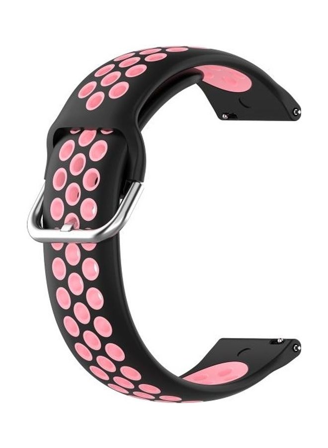 BGM Silicone Replacement Band For Samsung Galaxy Watch 46mm/Gear S3 Black/Pink - Image 2