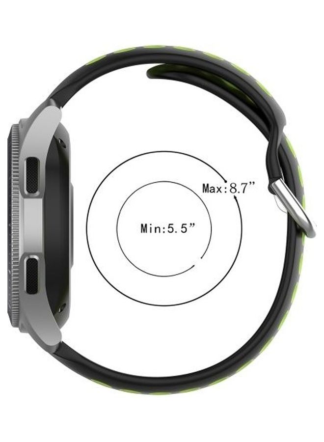 BGM Silicone Replacement Band For Samsung Galaxy Watch 46mm/Gear S3 Black/Pink - Image 5