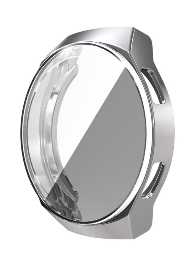 BGM Protective TPU Electroplated  Watch Case For Huawei GT2e Silver/Clear - Image 3