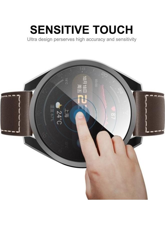 BGM Protective Full Coverage Transparent Soft Case For Huawei Watch 3 48mm Silver/Clear - Image 5