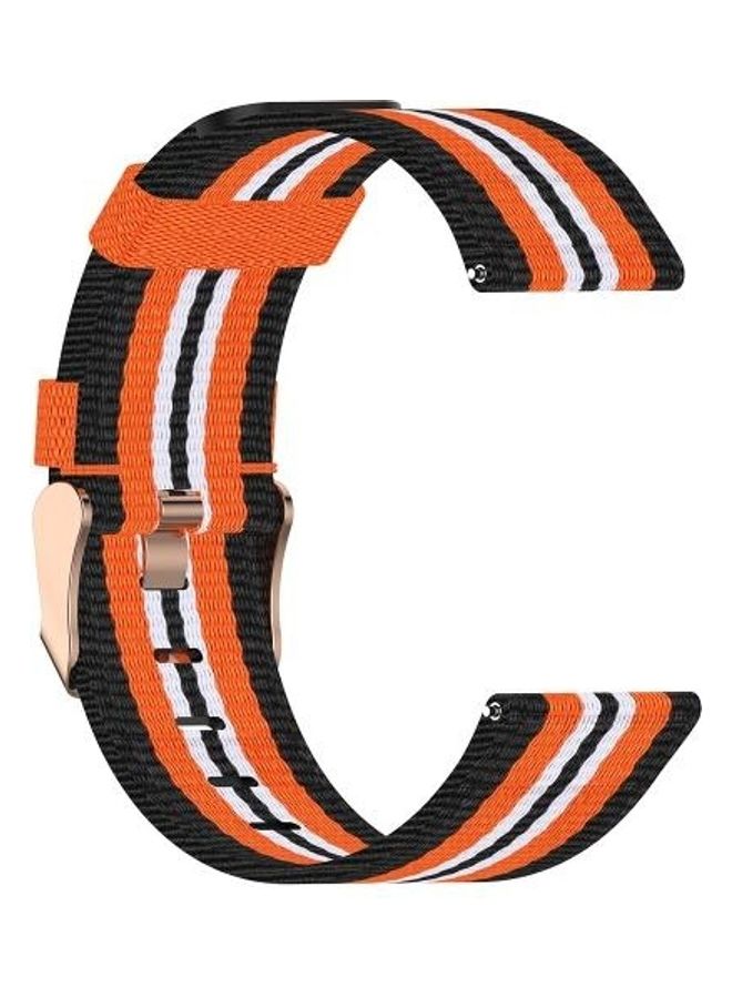 BGM Replacement Strap For Garmin Vivoactive 3 Black/Orange - Image 1