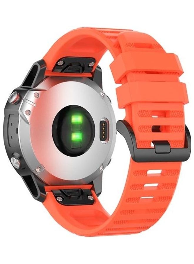 BGM Replacement Strap With Plastic Button For Garmin Fenix 6 Coral - Image 2