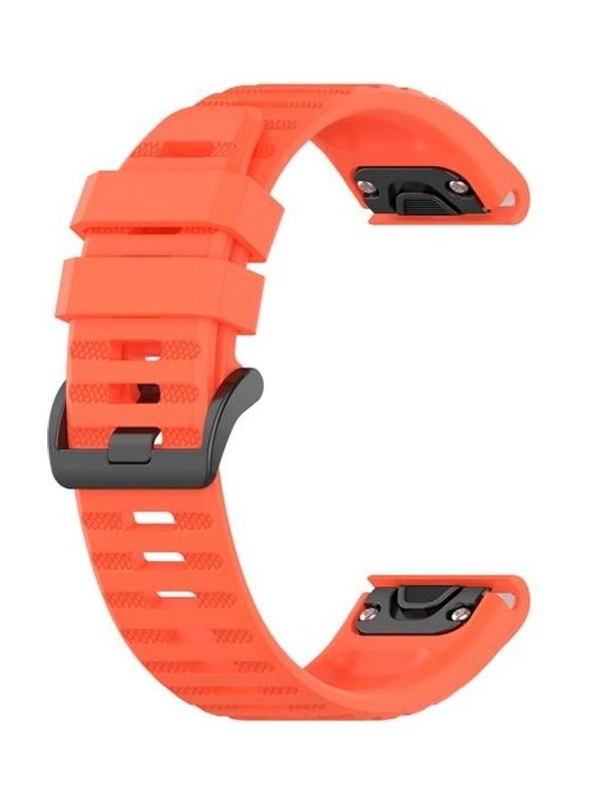 BGM Replacement Strap With Plastic Button For Garmin Fenix 6 Coral - Image 3