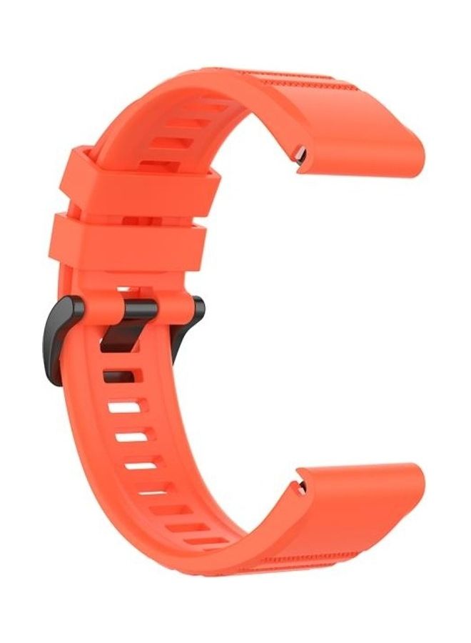 BGM Replacement Strap With Plastic Button For Garmin Fenix 6 Coral - Image 4