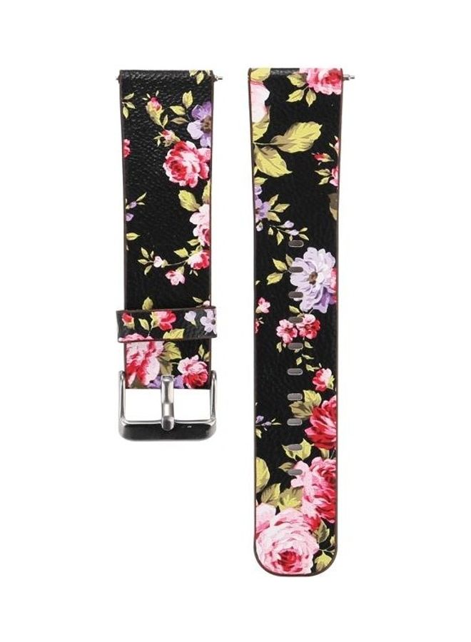 BGM Replacement Strap For Fitbit Versa 1/2 Black/Pink/Yellow - Image 2