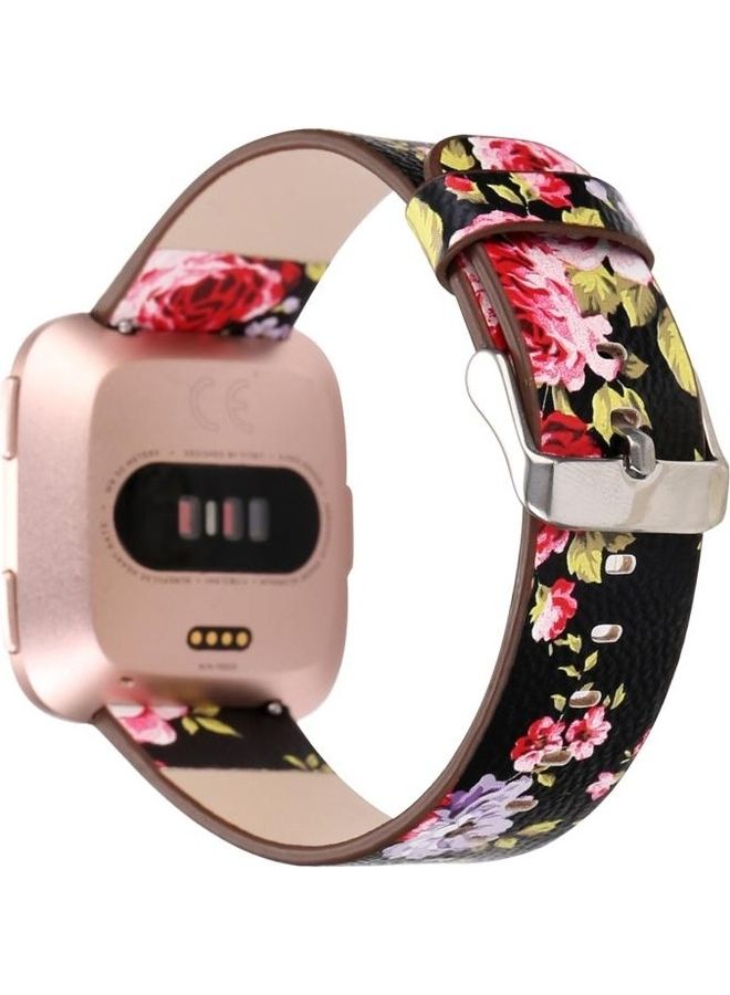 BGM Replacement Strap For Fitbit Versa 1/2 Black/Pink/Yellow - Image 4