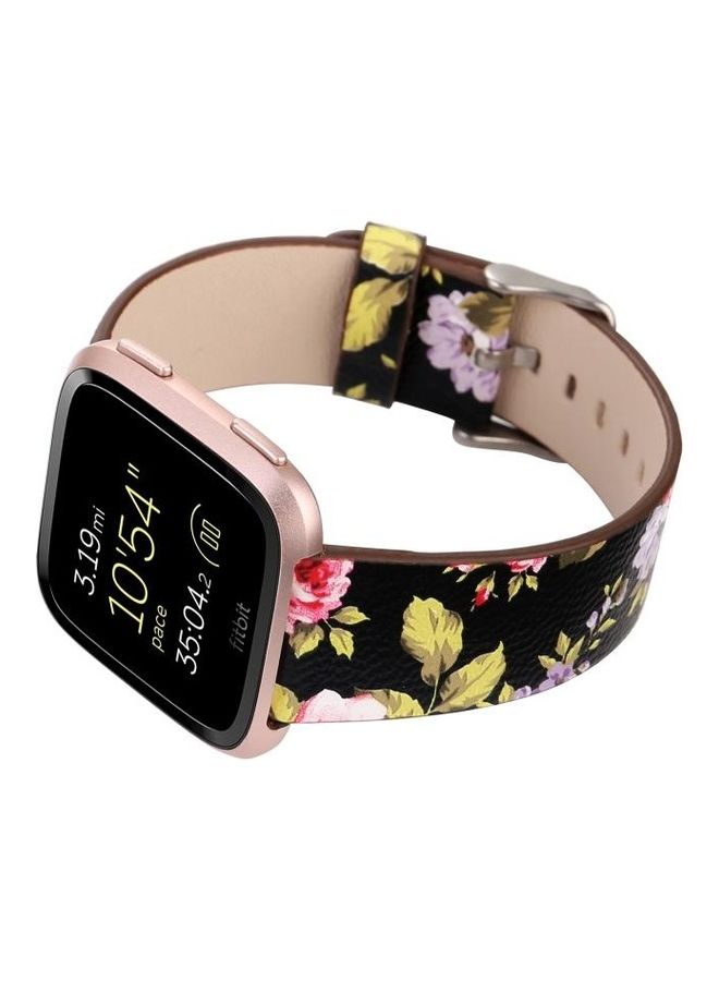 BGM Replacement Strap For Fitbit Versa 1/2 Black/Pink/Yellow - Image 5