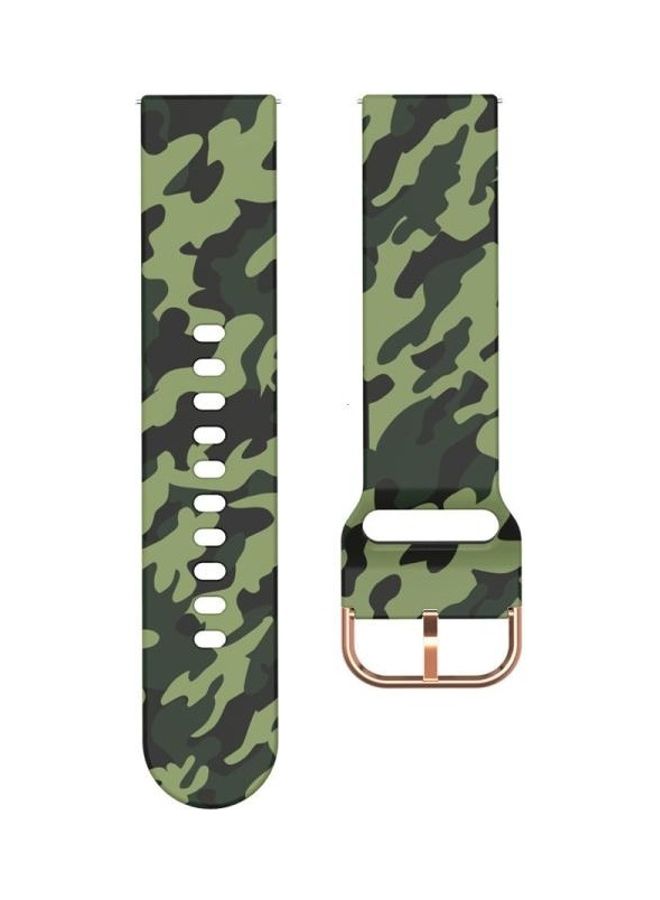BGM Replacement Strap For Samsung Galaxy Watch 42mm Army Green Camouflage - Image 2