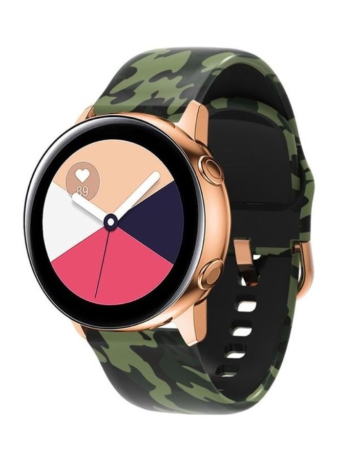 BGM Replacement Strap For Samsung Galaxy Watch 42mm Army Green Camouflage - Image 3