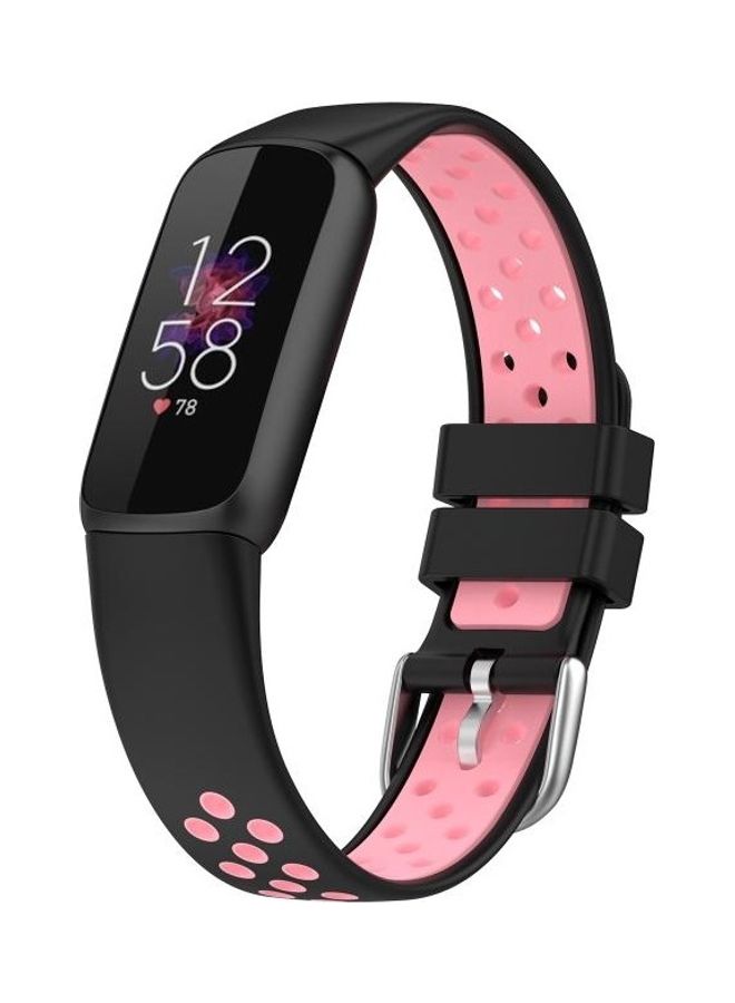 BGM Replacement Strap For Fitbit Luxe Black/Pink - Image 3