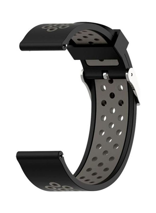 BGM Two-tone Strap For Garmin Forerunner 245 Black