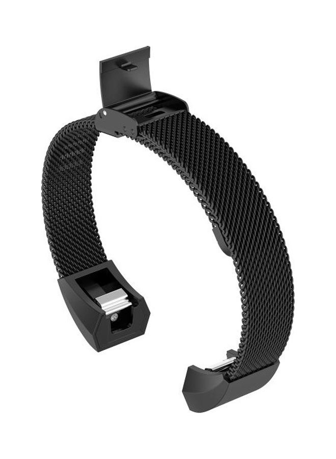 BGM Mesh Metal Replacement Strap Watchband For Fitbit Alta / Alta HR / ACE Watch Button Black - Image 4