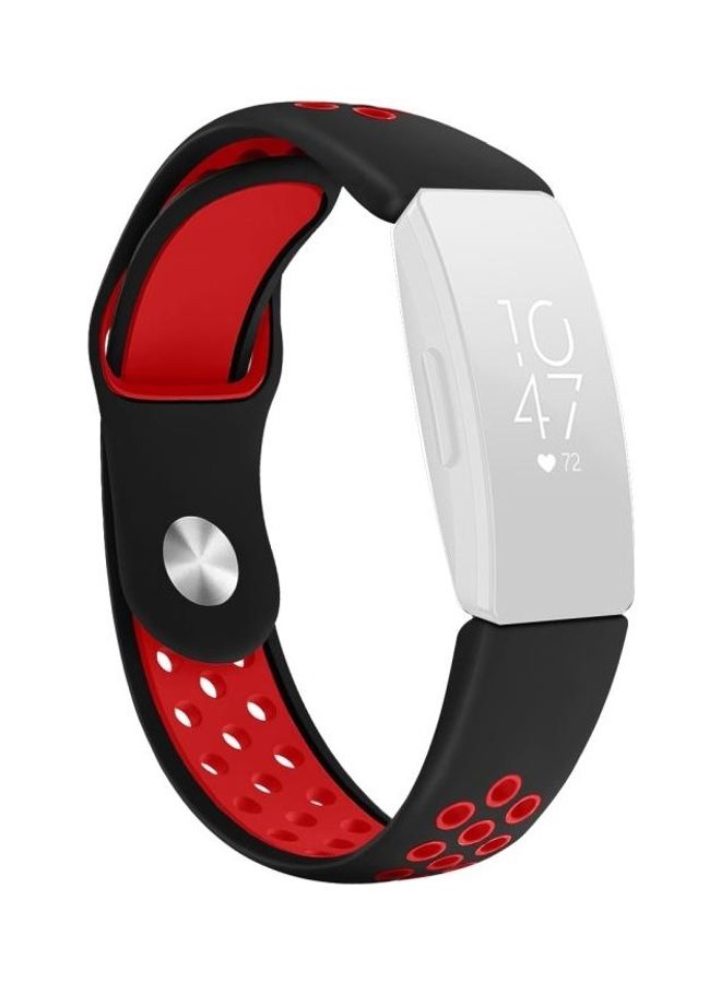 BGM Replacement Band For Fitbit Inspire HR Black/Red - Image 1