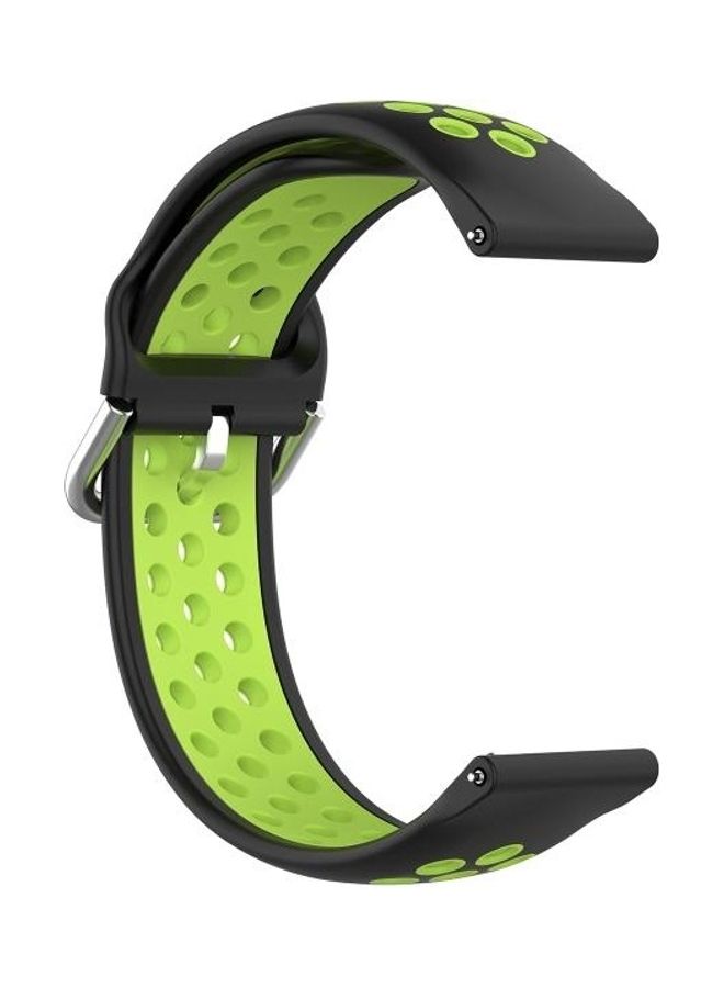 BGM Two-Colour Silicone Replacement Strap Watchband For Huawei Watch 3/3 Pro 22mm Black  - Image 3