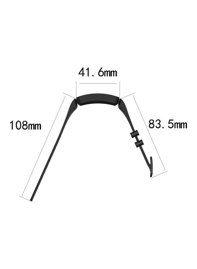 BGM Silicone Smart Watch Replacement Strap Wristband For Fitbit Inspire HR / Ace 2 Black - Image 5