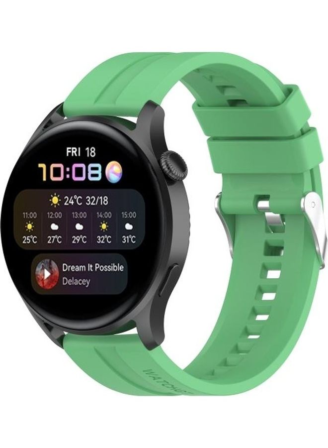 BGM Silicone Replacement Strap Watchband For Huawei Watch 3 / 3 Pro Green - Image 4