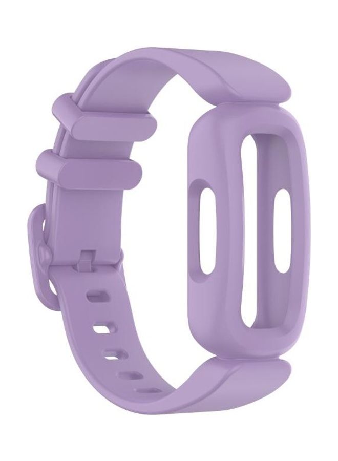 BGM Silicone Replacement Strap Band For Fitbit Inspire 2 Light Purple - Image 3