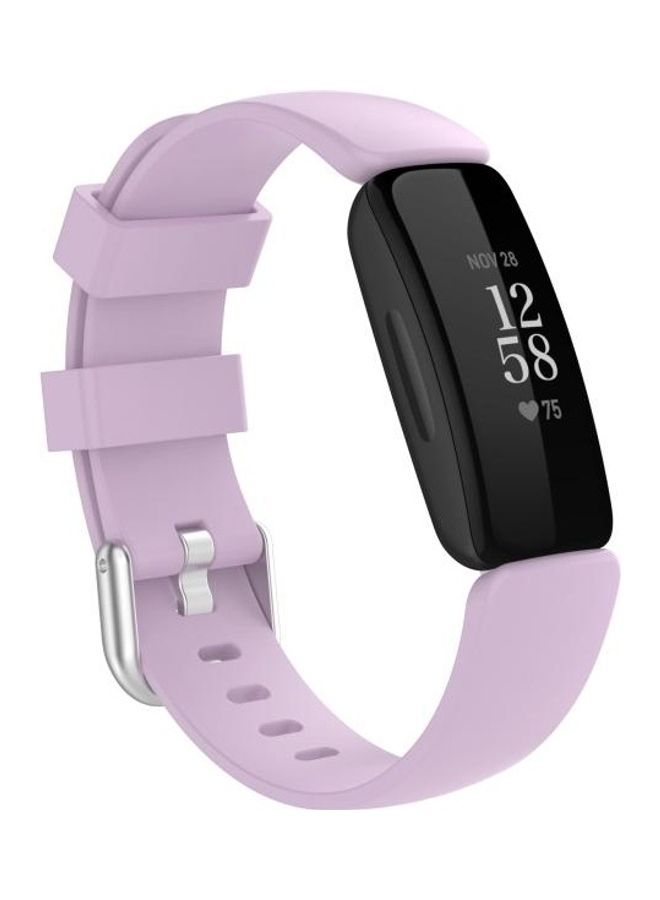 BGM Silicone Replacement Strap Watchband For Fitbit Ace 3/Inspire 2 Light Purple - Image 2