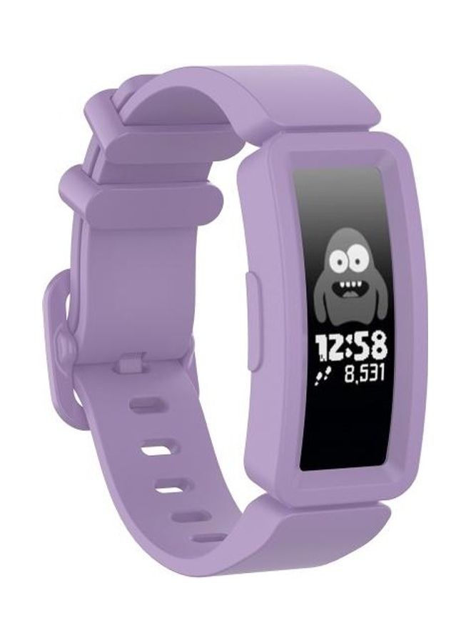 BGM Smart Watch Silicon Wrist Strap For Fitbit Inspire HR Light Purple - Image 2